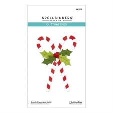 Spellbinders Dies - Candy Canes & Holly